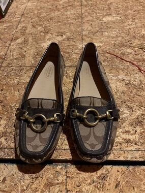 Coach | Shoes | Coach Brown And Tan Loafers Slipons | Poshmark display picture 1